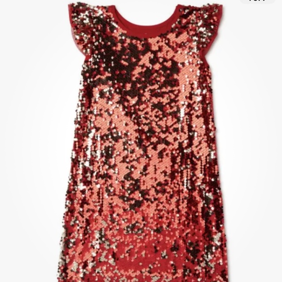 wonder nation Other - Wonder Nation Girls Red Sequin Dress Size Large (10-12) NEW